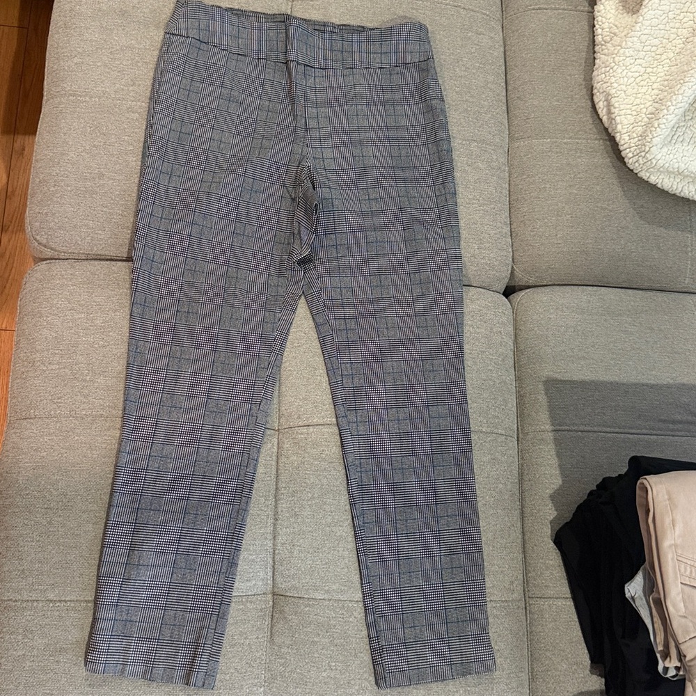 Counterparts Black and White Checkered Pants. Stretchy material.